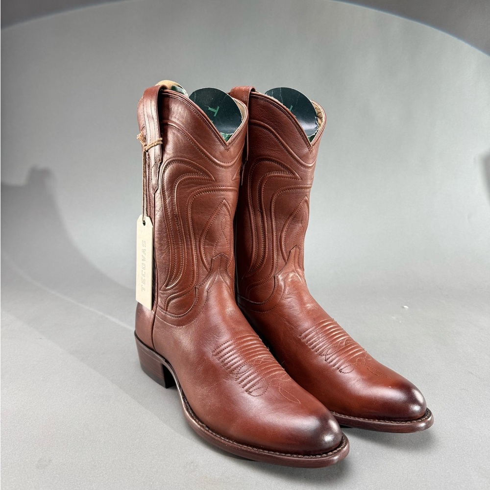 Tecovas The Cartwright Cowboy Boot Bourbon Calf Brown